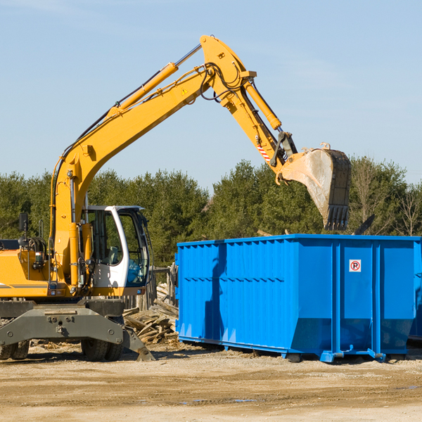 can i choose the location where the residential dumpster will be placed in Wauneta NE